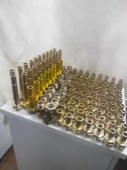 Brass Parts Fabrication CNC Automatic Lathe Brass Turning Parts Knuckle Brass