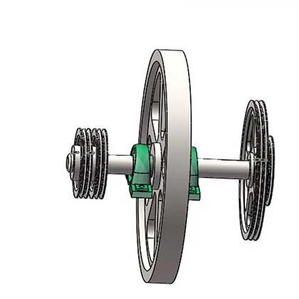 Buy Custom Sizes Machined 100KG Electric Flywheel Energy Storage Systems