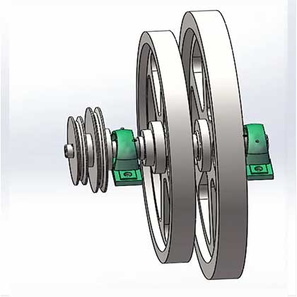 Flywheel 65KG Big Industrial-Flywheel-For-Sale