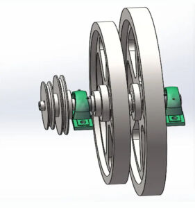Buy Custom Sizes Machined 100KG Electric Flywheel Energy Storage Systems